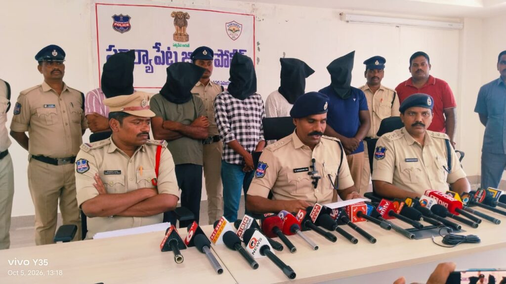 అంతర్ జిల్లా దొంగల ముఠా అరెస్ట్…